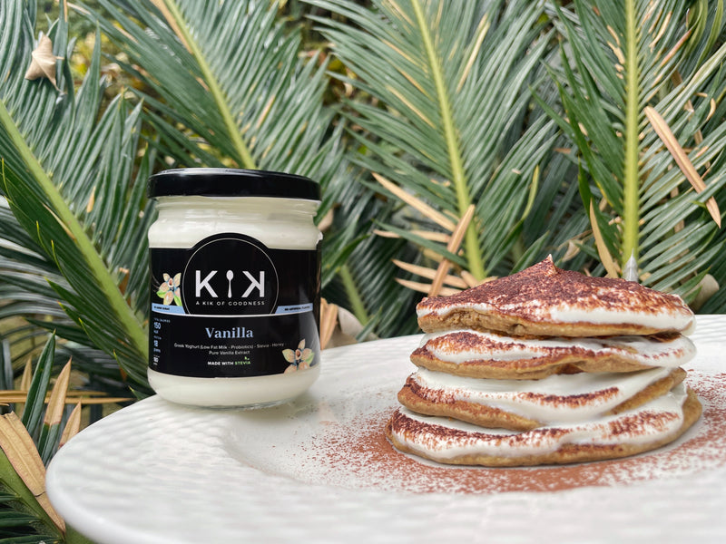 KIK Greek Yoghurt Tiramisu Breakfast Pancakes