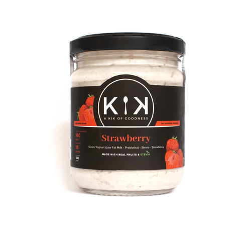 Strawberry Greek Yoghurt - KiK Greek Yoghurt